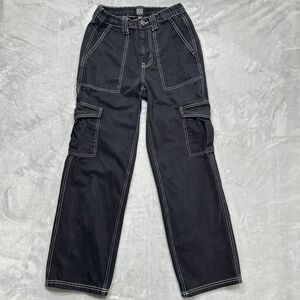 BDG Urban Outfitters Skate Cargo Pants Mens 27x32 Actual 27x29 Black Baggy Cyber